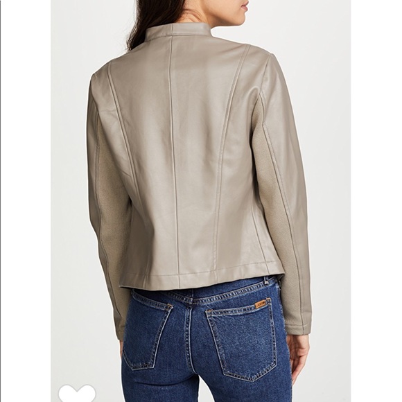 Bb Dakota Peppin Vegan Leather Drapey Jacket - Picture 5 of 8